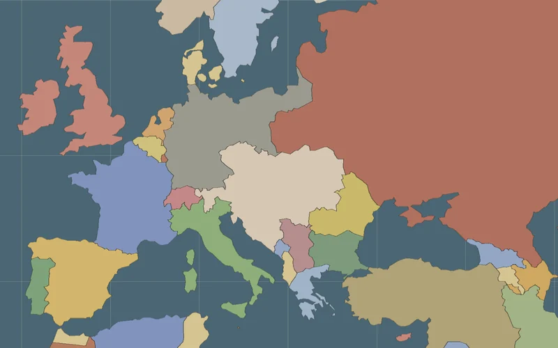 Map of The July Crisis on the borders of the time